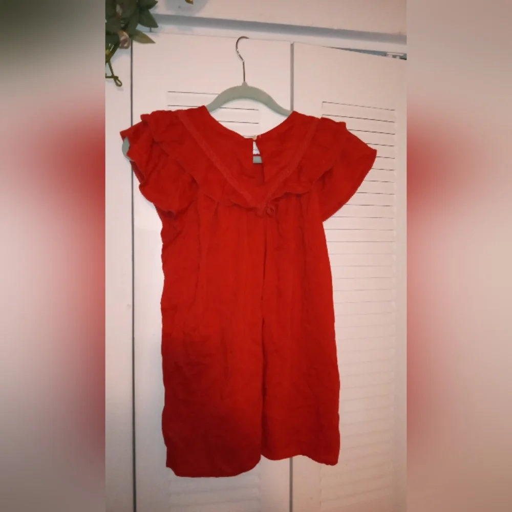 Red  Ruffle Top - Picture 5 of 6